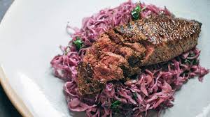 Kangaroo steak with native herbs